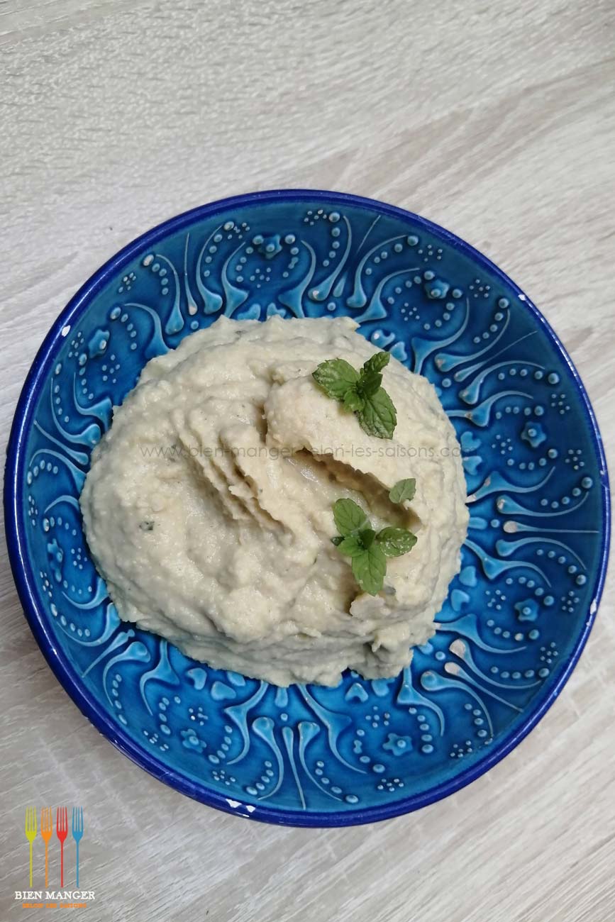 Houmous aux feuilles d'artichaut