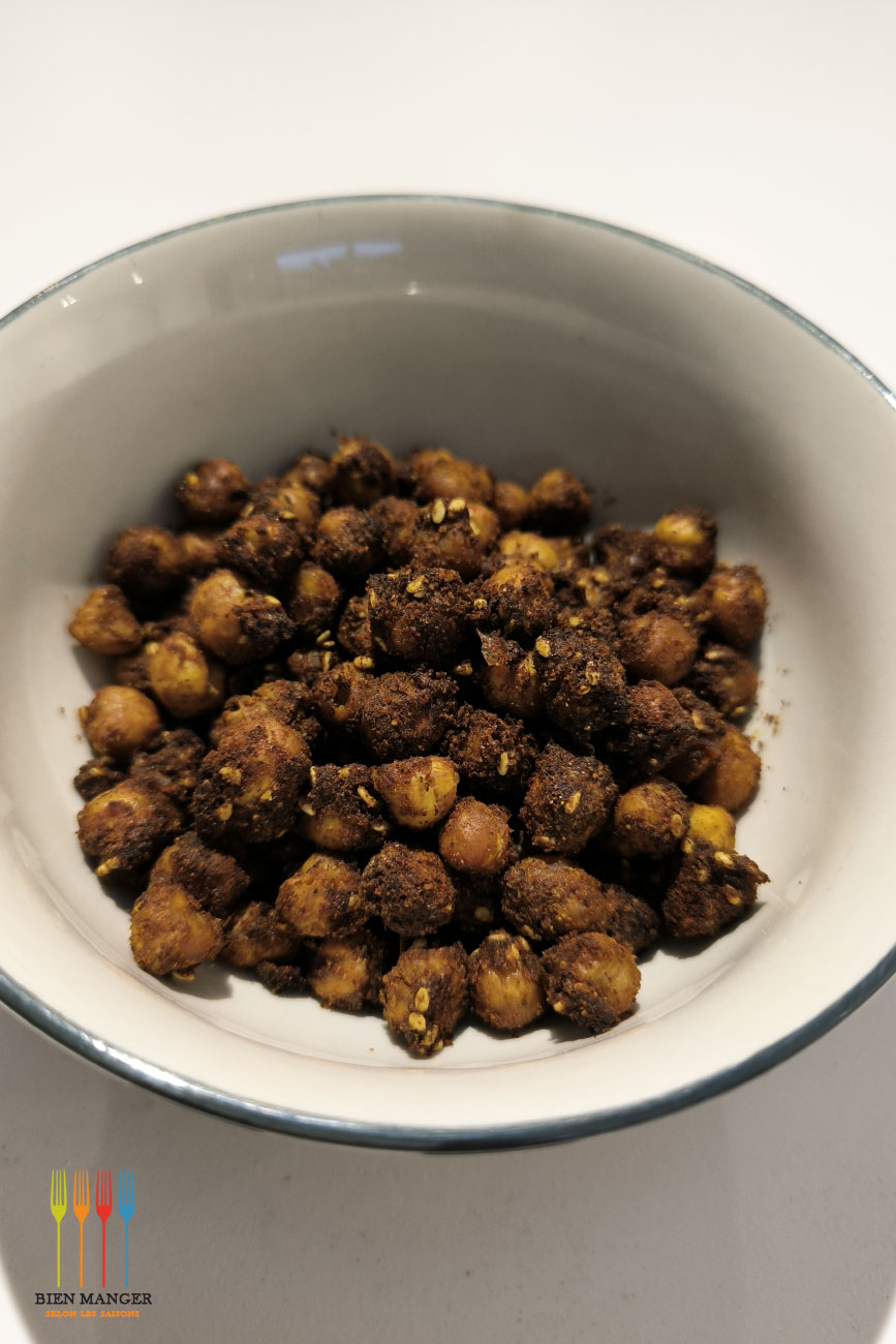 Pois chiches croustillants aux épices